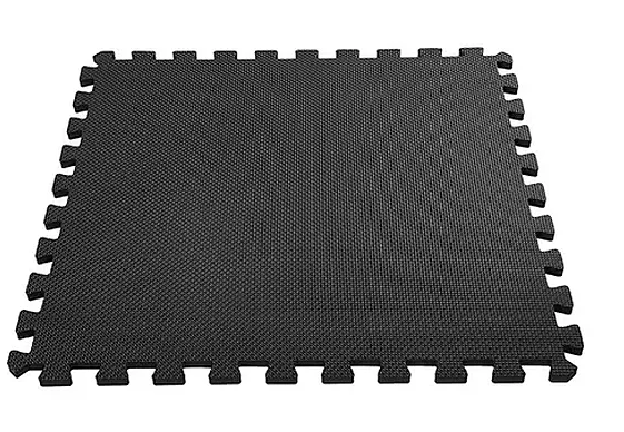 Placa Tatame Tapete Eva preto 50x50x10mm